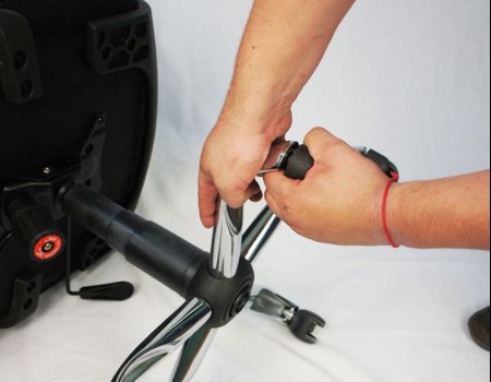 How to fix a caster of an office chair?