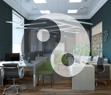 How to arrange furniture in the office according to Feng Shui?