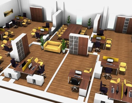 Layout of Office Premises and Furniture Arrangement