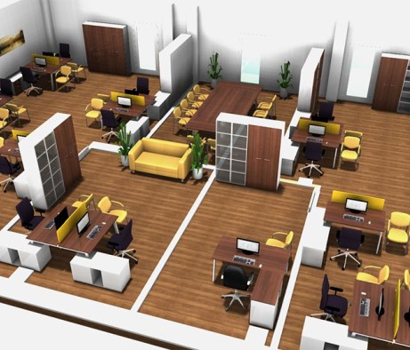 Layout of Office Premises and Furniture Arrangement