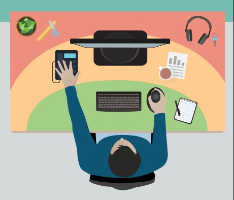 Rules of ergonomics for an office workspace
