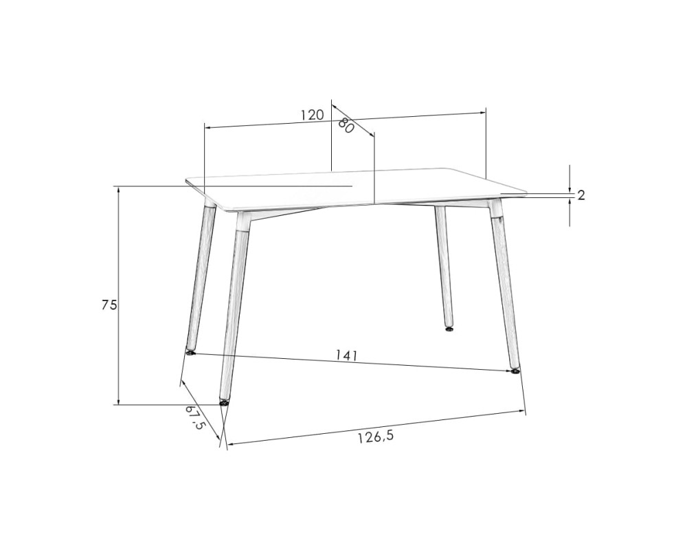 SERRA WIDE dining table