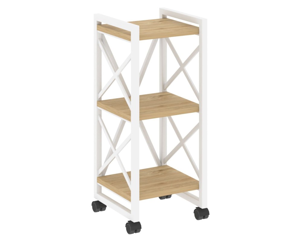 Loft Shelf Unit on Casters - 3 Shelves, 400x400x968 cm