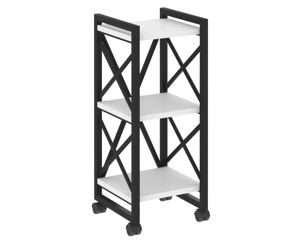 Loft Shelf Unit on Casters - 3 Shelves, 400x400x968 cm
