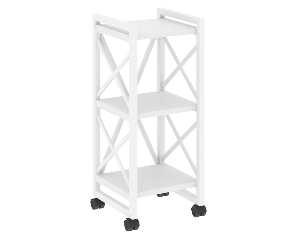 Loft Shelf Unit on Casters - 3 Shelves, 400x400x968 cm