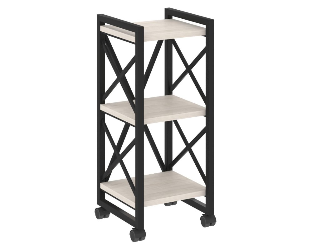 Loft Shelf Unit on Casters - 3 Shelves, 400x400x968 cm