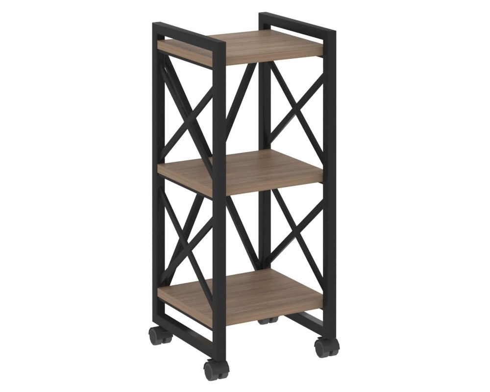 Loft Shelf Unit on Casters - 3 Shelves, 400x400x968 cm