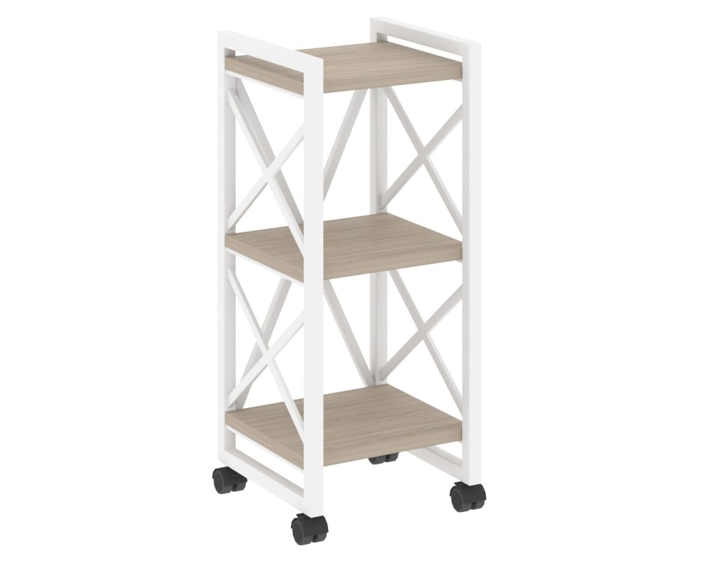 Loft Shelf Unit on Casters - 3 Shelves, 400x400x968 cm