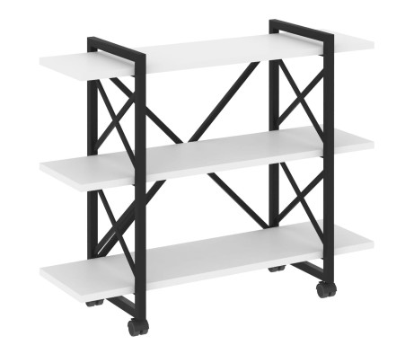 Loft Shelf Unit on Casters - 3 Shelves, 1200x400x968 cm
