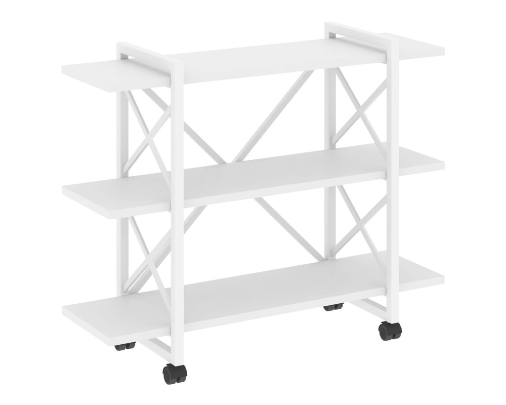 Loft Shelf Unit on Casters - 3 Shelves, 1200x400x968 cm