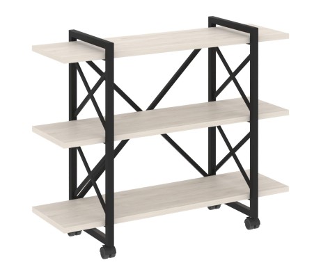 Loft Shelf Unit on Casters - 3 Shelves, 1200x400x968 cm