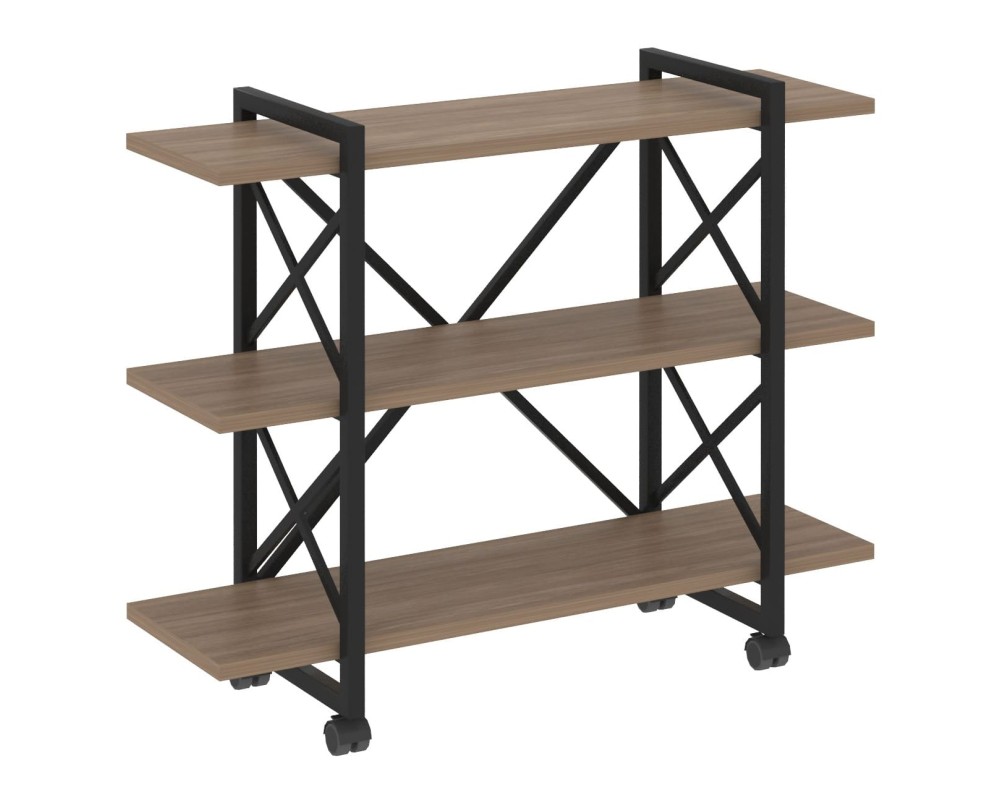 Loft Shelf Unit on Casters - 3 Shelves, 1200x400x968 cm