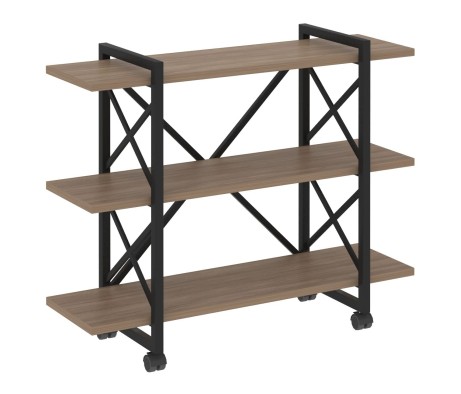 Loft Shelf Unit on Casters - 3 Shelves, 1200x400x968 cm
