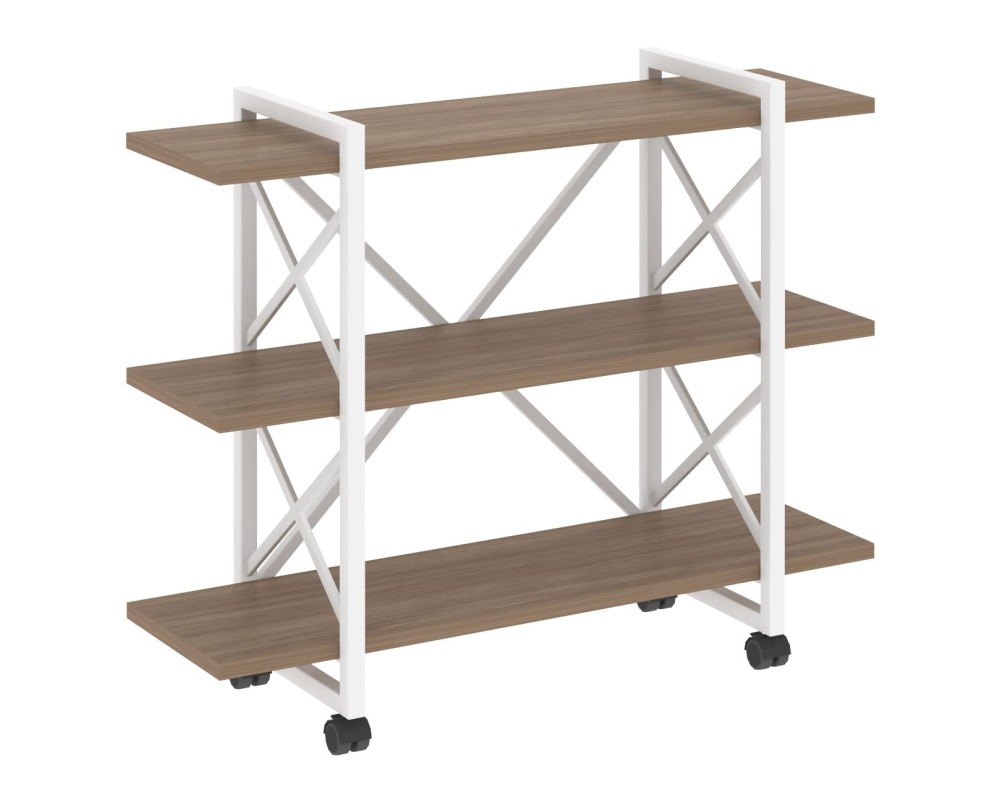 Loft Shelf Unit on Casters - 3 Shelves, 1200x400x968 cm