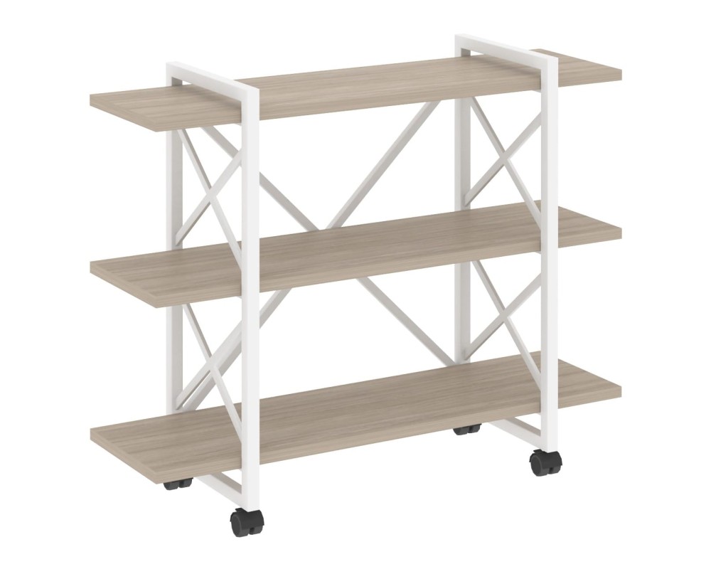 Loft Shelf Unit on Casters - 3 Shelves, 1200x400x968 cm