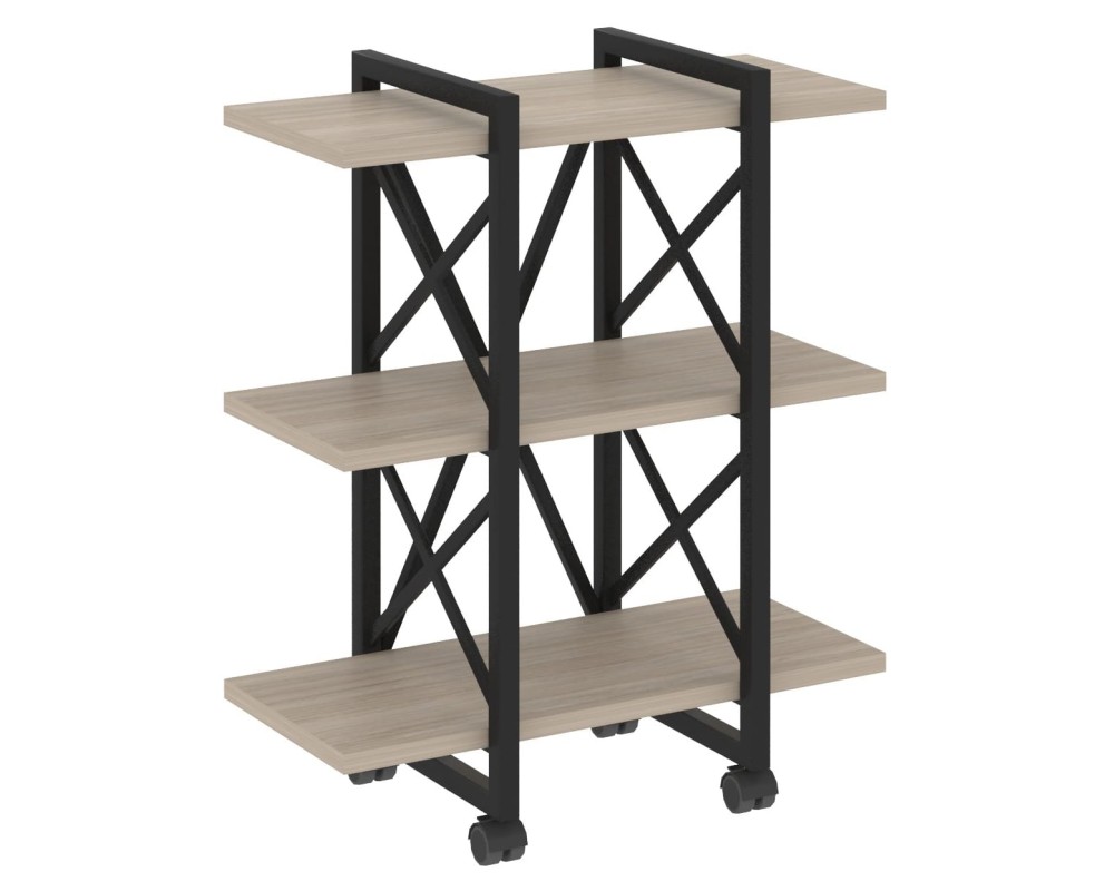 Loft Shelf Unit on Casters - 3 Shelves, 800x400x968 cm