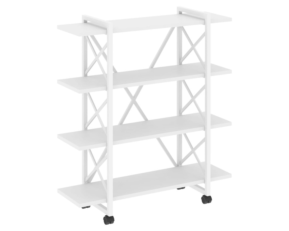 Loft Shelf Unit on Casters - 4 shelves, 1200x400x1334 mm, Loft