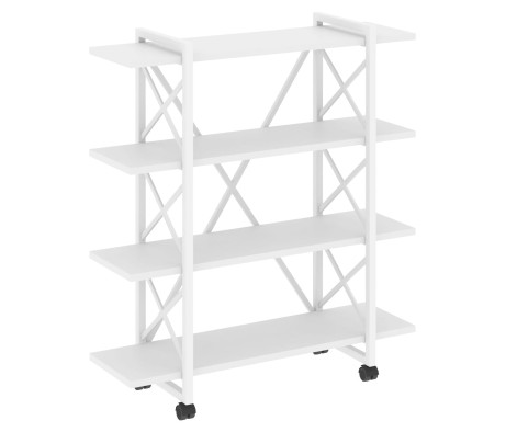 Loft Shelf Unit on Casters - 4 shelves, 1200x400x1334 mm, Loft
