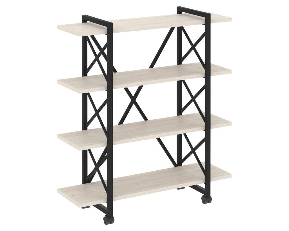 Loft Shelf Unit on Casters - 4 shelves, 1200x400x1334 mm, Loft