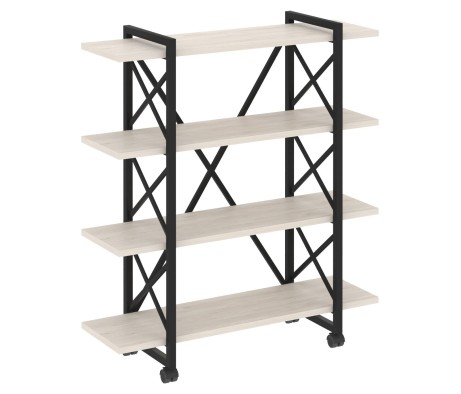 Loft Shelf Unit on Casters - 4 shelves, 1200x400x1334 mm, Loft