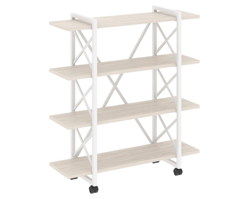 Loft Shelf Unit on Casters - 4 shelves, 1200x400x1334 mm, Loft