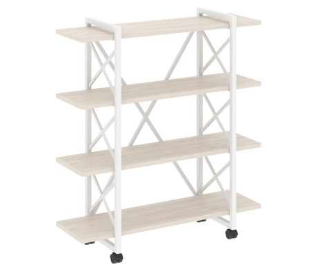 Loft Shelf Unit on Casters - 4 shelves, 1200x400x1334 mm, Loft