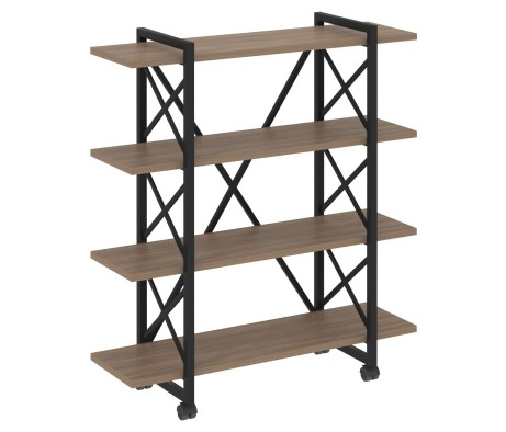 Loft Shelf Unit on Casters - 4 shelves, 1200x400x1334 mm, Loft