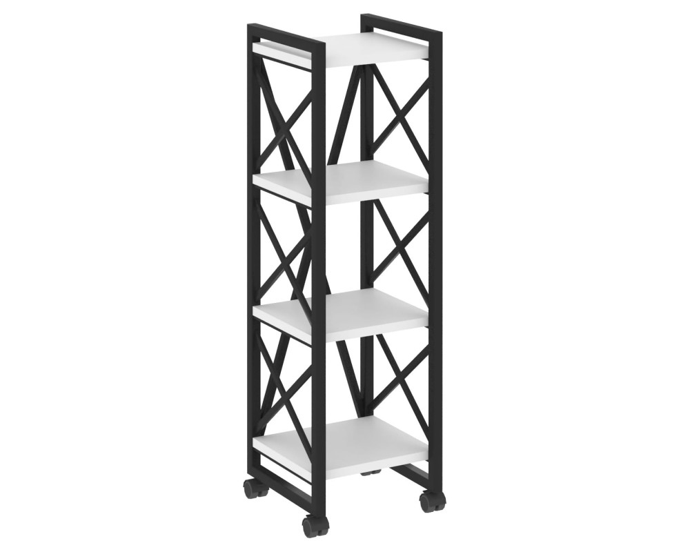 Loft Shelf Unit on Casters - 4 Shelves, 400x400x1334 cm