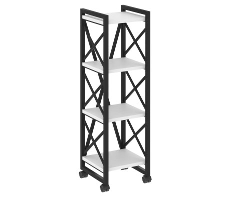 Loft Shelf Unit on Casters - 4 Shelves, 400x400x1334 cm