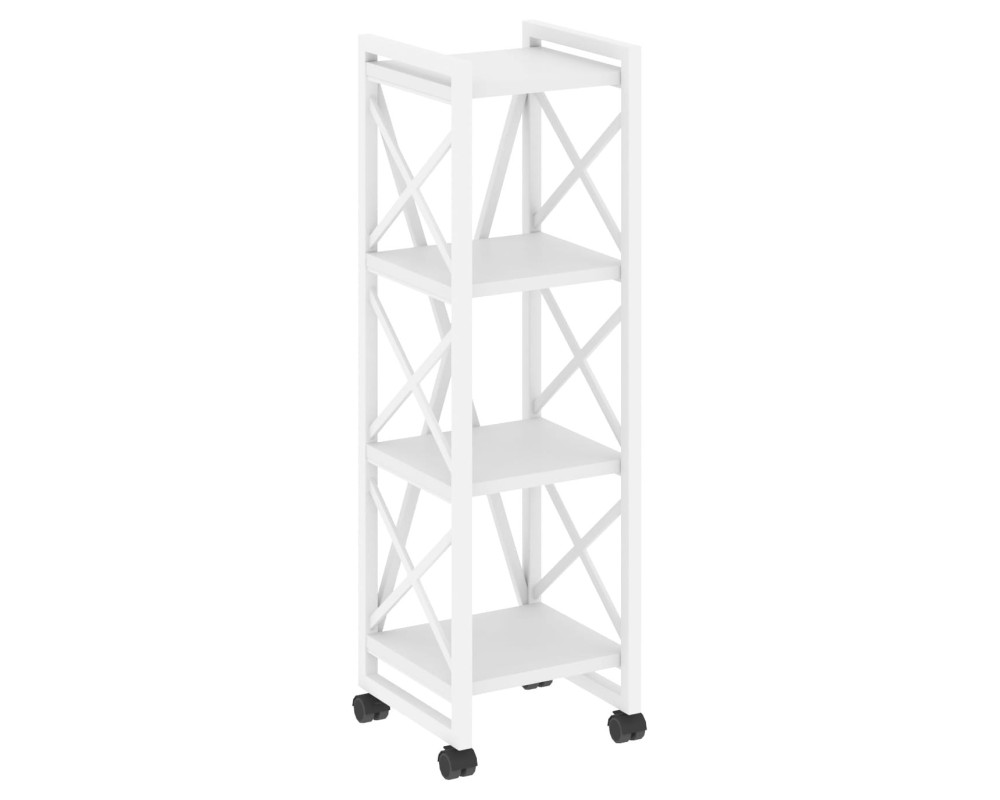 Loft Shelf Unit on Casters - 4 Shelves, 400x400x1334 cm