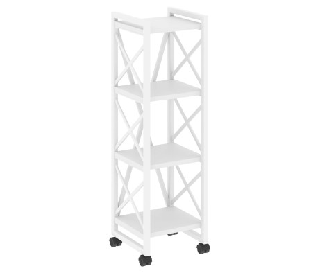 Loft Shelf Unit on Casters - 4 Shelves, 400x400x1334 cm
