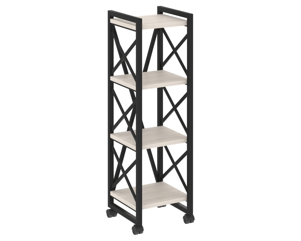 Loft Shelf Unit on Casters - 4 Shelves, 400x400x1334 cm