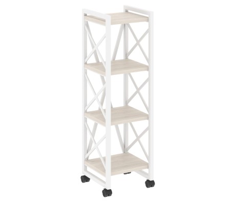 Loft Shelf Unit on Casters - 4 Shelves, 400x400x1334 cm