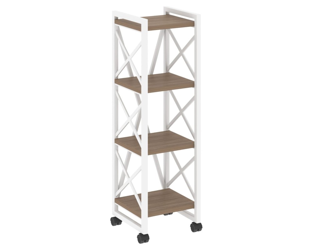 Loft Shelf Unit on Casters - 4 Shelves, 400x400x1334 cm