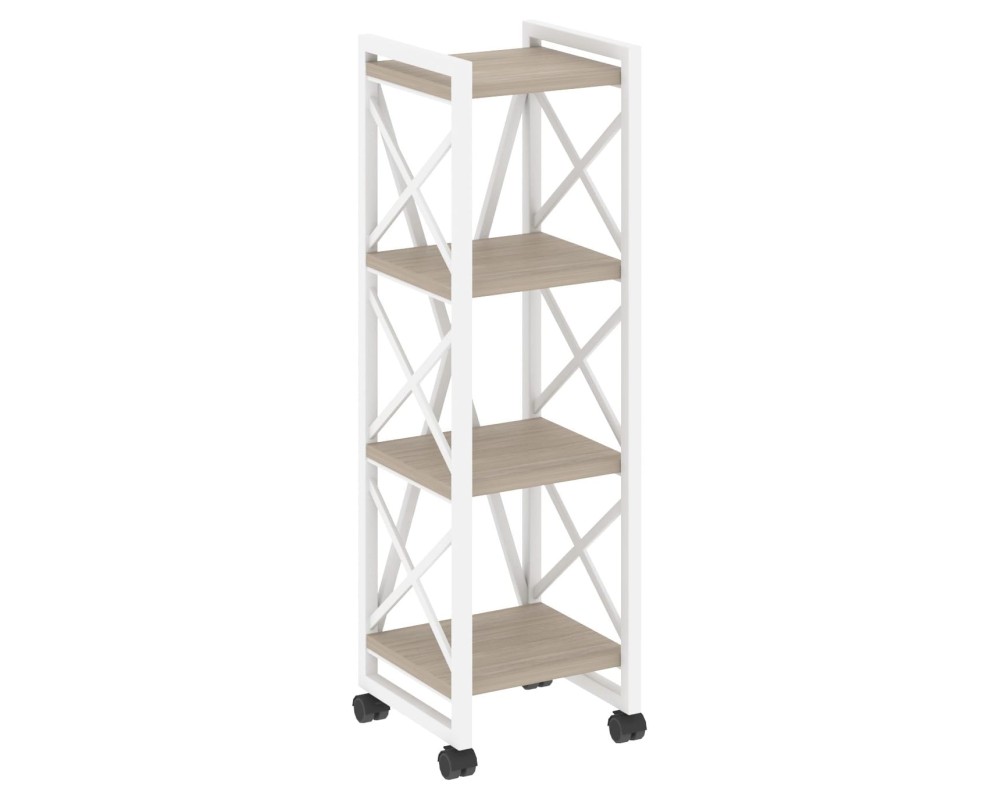 Loft Shelf Unit on Casters - 4 Shelves, 400x400x1334 cm