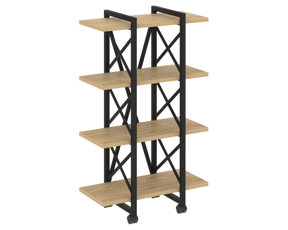 Loft Shelf Unit on Casters - 4 Shelves, 800x400x1334 cm