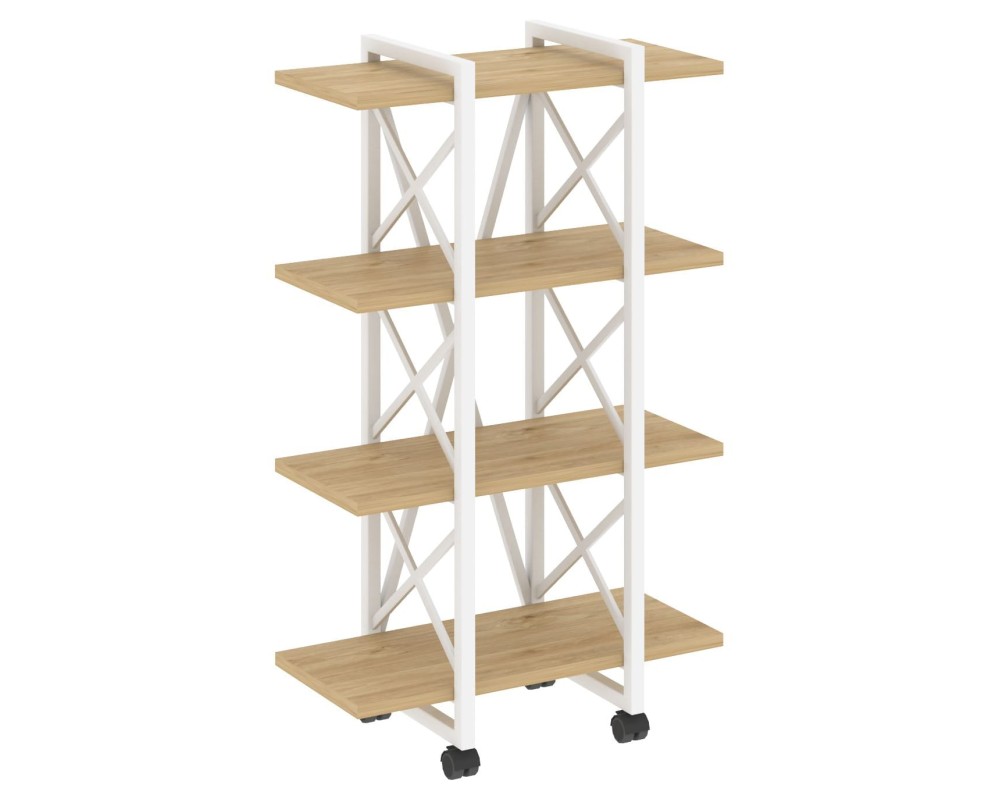 Loft Shelf Unit on Casters - 4 Shelves, 800x400x1334 cm