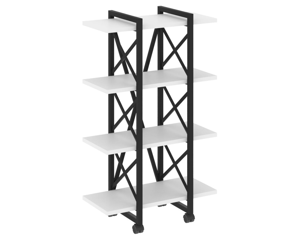 Loft Shelf Unit on Casters - 4 Shelves, 800x400x1334 cm