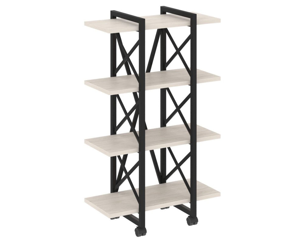 Loft Shelf Unit on Casters - 4 Shelves, 800x400x1334 cm