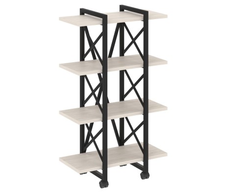 Loft Shelf Unit on Casters - 4 Shelves, 800x400x1334 cm