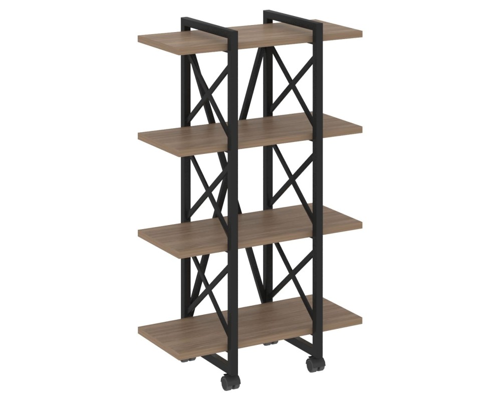 Loft Shelf Unit on Casters - 4 Shelves, 800x400x1334 cm