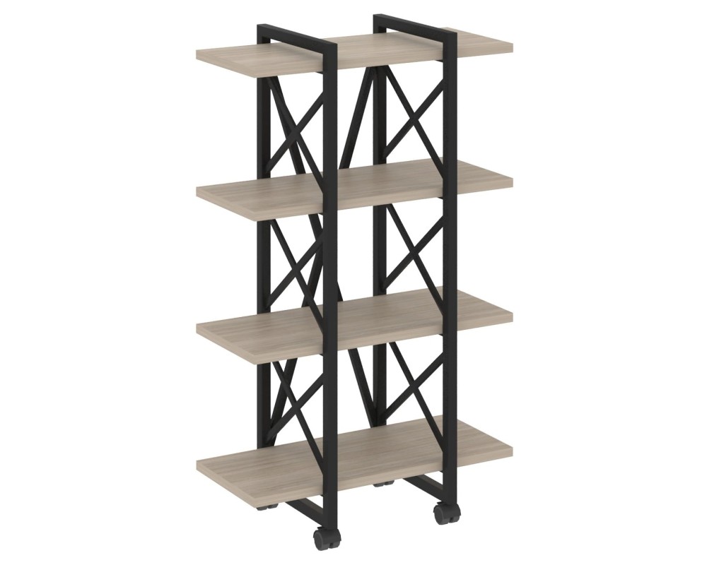 Loft Shelf Unit on Casters - 4 Shelves, 800x400x1334 cm