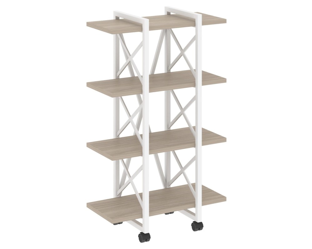 Loft Shelf Unit on Casters - 4 Shelves, 800x400x1334 cm