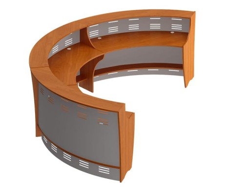 Layout Option #1: Three 60° outwardly curved Formula modules