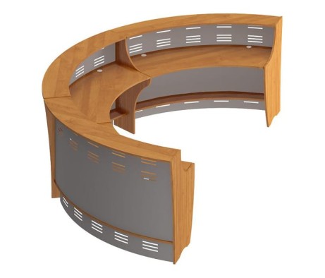 Layout Option #1: Three 60° outwardly curved Formula modules