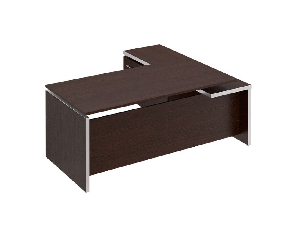 Executive Desk with Left Side Briefing Attachment, 200x180x76 cm, Reventon