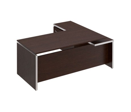 Executive Desk with Left Side Briefing Attachment, 200x180x76 cm, Reventon