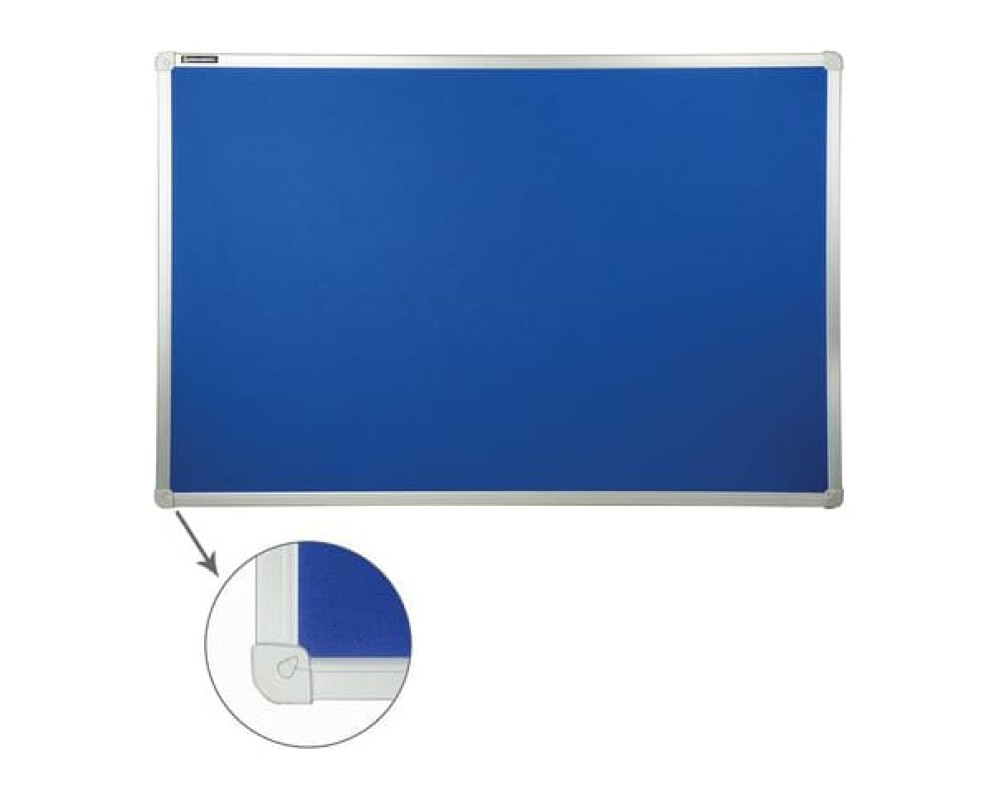BRAUBERG Textile-Coated Notice Board, 60x90 cm