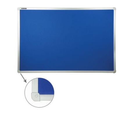 BRAUBERG Textile-Coated Notice Board, 60x90 cm