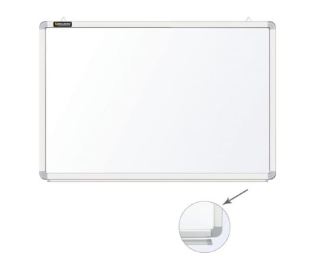BRAUBERG Premium Magnetic Marker Board, 45x60 cm, Improved Aluminum Frame